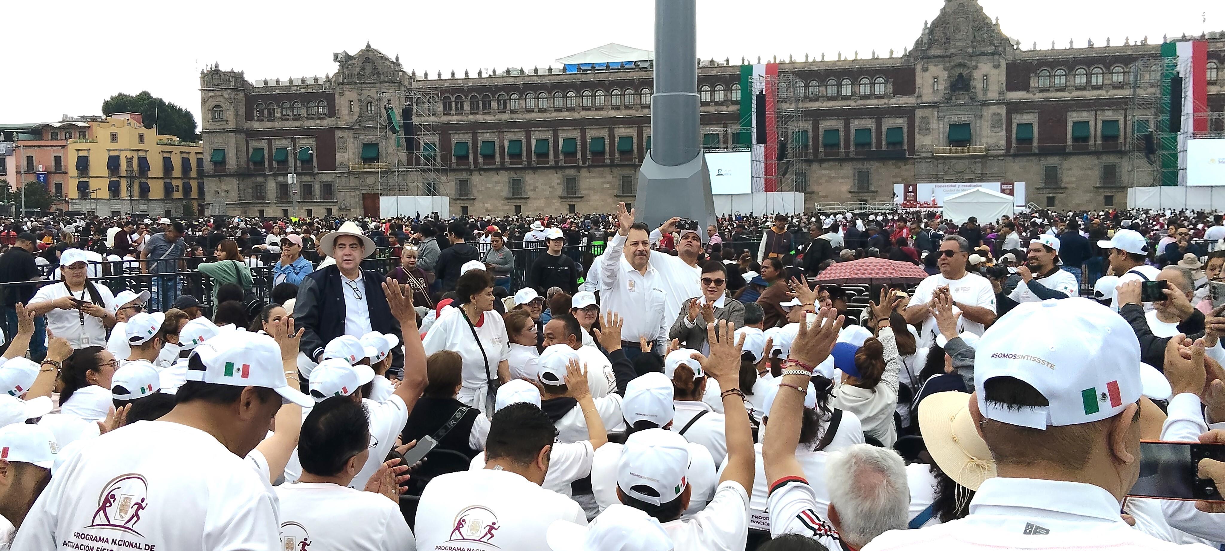 Asamblea informativa de la presidenta Claudia Sheinbaum Pardo en el Zócalo de la Ciudad de México 